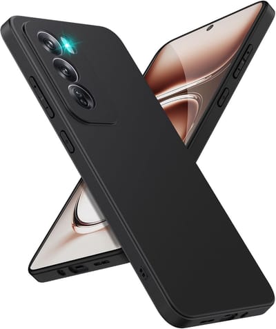 Transparant Dun TPU Hoesje Geschikt voor Oppo Reno 12 Pro | Back Cover | Lichtgewicht | Ultra Dun | Flexibel | Zacht | Zwart