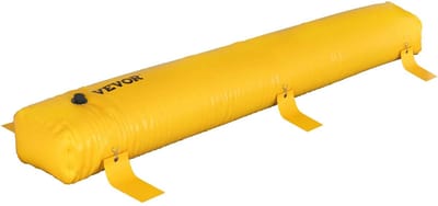 CORE Overstromings Barrière - Herbruikbaar PVC - Opvouwbare afleidingbuizen - Watergevulde of Opblaasbare zakken - Lichtgewicht waterdichte barrière - 366x51x30.5cm - Geel