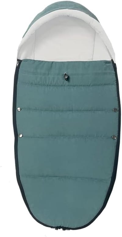 Universele kinderwagen voetenzak compatibel met Babyzen YOYO/YOYO2, Stokke YOYO3 & Bugaboo, wind- en koudbestendig materiaal, gemakkelijk schoon te maken (waterblauw)