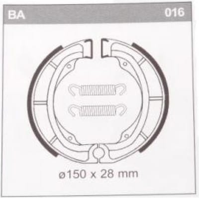 remschijf ø150x28 mm Tecnium BA016 voor Suzuki 400 PE-motorfiets, nieuw