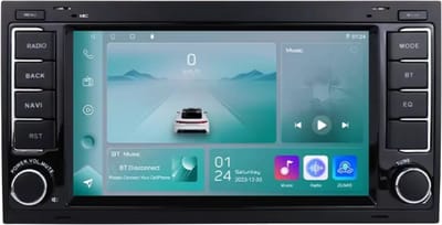 Autoradio met bluetooth - Carplay - Voor Volkswagen VW Touareg, Multivan T5, Transporter (2004-2009) - Geschikt voor Apple en Android - Stereo - Navigatie - Navigatiesysteem auto - 1GB 32GB