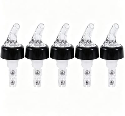 Dailygoods- Gietstopper - 40 ml - Plastic - Flessenschenker - Antilek - Gemakkelijk in gebruik - Transparant
