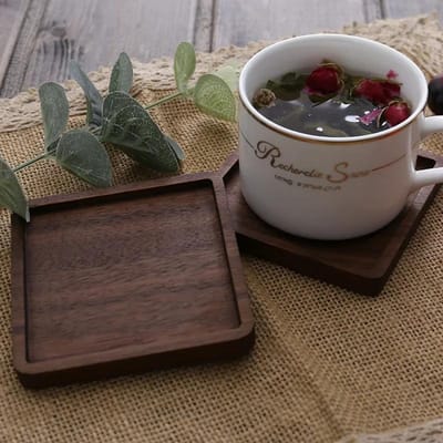 8,8 cm duurzame houten onderzetters staan mok thee koffie kopje pad hittebestendige drinkmat thuis tafel thee koffie kopje pad tafelgerei decor