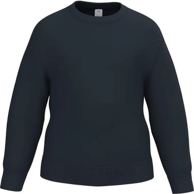 iDeal Basic Brand Kinder sweater met ronde hals IB401 - Ideal Navy - 4/6 ans