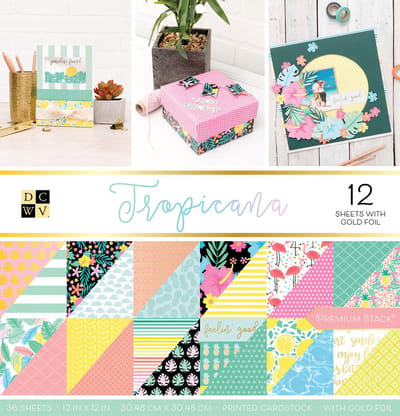 American Crafts DCWV 30,5x30,5cm x36 tropicana