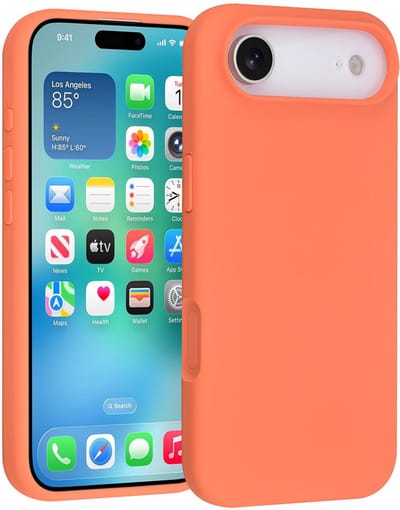 TUNIQ telefoonhoesje voor Apple iPhone 17 Air - Siliconen backcover - Oranje
