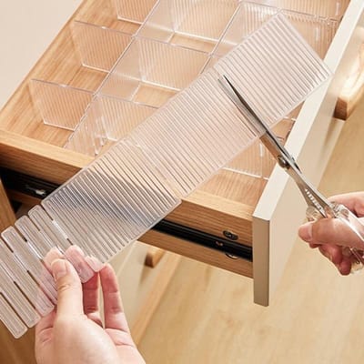 4PCS Ladeverdeler Verstelbare Vrije Combinatie Partitie Opslag Planken Garderobekast Scheidingsteken Voor Ondergoed Sokken Opslag 4pcs