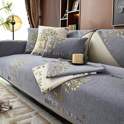 Pastorale Stijl Chenille Bankhoezen Vier Seizoenen Universele Antislip Bankkussen Voor Woonkamer Fauteuil Mat Bankhoezen 30x50 pillowcase 1pc