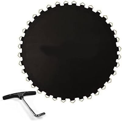 Trampoline Springmat - Vervangende Mat - Buiten Plezier - Waterbestendig Gaas - 366 Meter Diameter - Zwart
