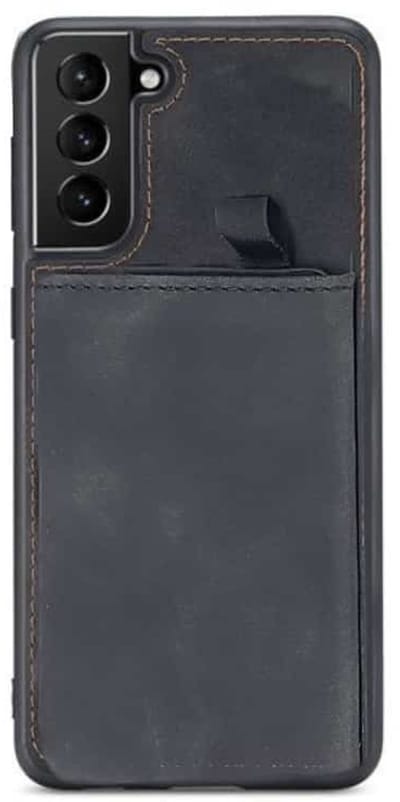 Casemania - Backcover hoesje met pasjeshouder - geschikt voor Samsung S24 Plus / S25 Plus - Zwart