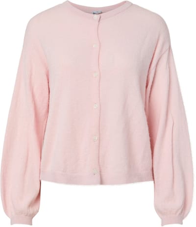 Pieces Vest Pcnaomi Ls O-neck Knit Cardigan Noo 17162283 Roseale Spoonbill/melange Dames Maat - XL