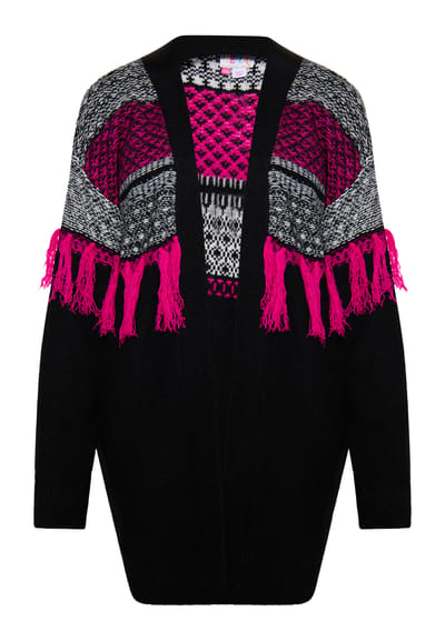 IZIA Vest Dames Zwart Veelkleurig
