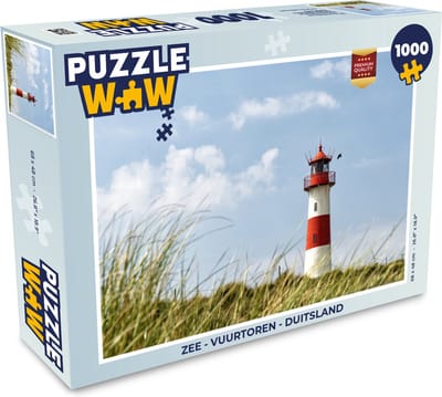 Puzzel Zee - Vuurtoren - Duitsland - Legpuzzel - Puzzel 1000 stukjes volwassenen