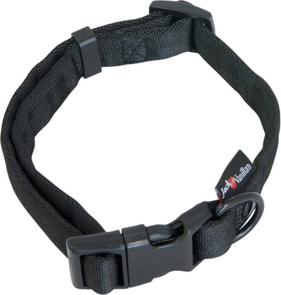Jack And Vanilla - Halsbanden - Comfort Tube Nylon Hondenhalsband - Zwart - M Hocco2040 - 178954
