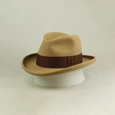Chapeaux Fedora 100% Laine Mode Style Européen Américain Panama Jazz Gentleman Haut-de-forme Chapeau de Soleil Cowboy Occidental Unisexe Décoré d'un Ruban One-size-fits-all beige