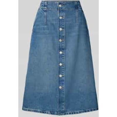 Jeansrok met doorknoopsluiting