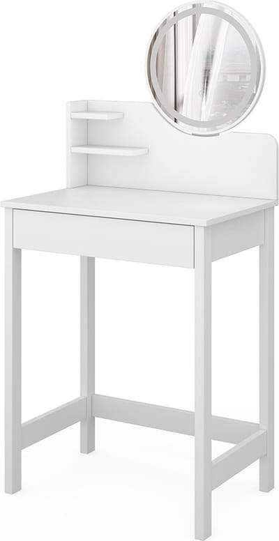 Vicco Surrey Kaptafel – 60 cm met LED-spiegel Wit