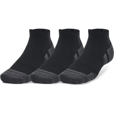Under Armour UA Performance Tech 3pk Low Unisex Sportsokken - Zwart - Grijs