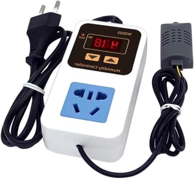 Elektronische Vochtregelaar - Luchtbevochtiger Ontvochtiger - Klimaat Beheersen - Intelligente Bediening - 16x10x4 cm - Zoals Getoond