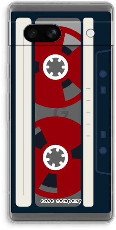 Case Company® - Hoesje geschikt voor Google Pixel 7A hoesje - Here's your tape - Soft Cover Telefoonhoesje - Bescherming aan alle Kanten en Schermrand