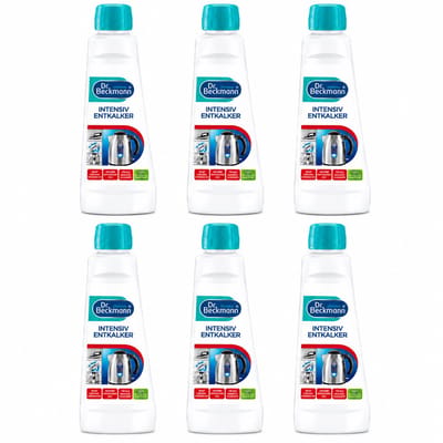 Dr. Beckmann Intensieve Ontkalker 6 x 250ml – Ontkalker voor Waterkokers, Koffiemachines & Huishoudelijke Apparaten