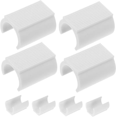 Meubelpads U-vorm - Stoelpoot Caps Vloerbeschermers - Vloeren Beschermen - Geluidsdempend Antislip - 8 stuks - Wit