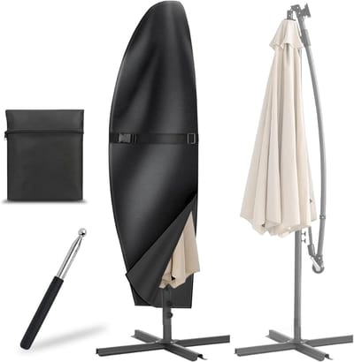 ZMR® Parasolhoes Staande Parasol - Parasolhoes - Parasol Hoes - Zwart - 40cm x 70cm x 50cm