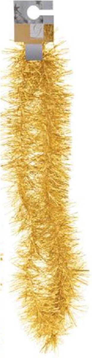 Kerst folieslinger - goud - 180 cm - tinsel - kerstslinger - kerstboomslinger - kerstboomversiering