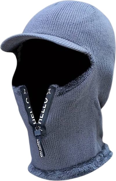 Nivard Wintermuts - Heren - Dames - Volwassenen - Muts - Ski Mask - Bivakmuts - Balaclava - Ski Masker - Full Face Mask - Winter - Grijs