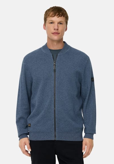 camel active Vest met bomberkraag - Maat menswear-M - Inktblauw