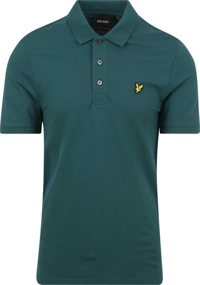Lyle and Scott Polo Plain Donkergroen - Maat S - Heren