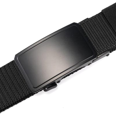 Nieuwe Herenriem Automatische Gesp Duurzame Gevlochten Nylon Riem Riem Middelbare Leeftijd en Jongeren Buitentrousers 120cm gray