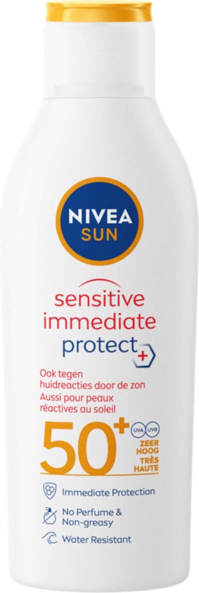 NIVEA Sun Sensitive Anti-Allergie Zonnebrand Zonnebrand SPF 50 - 6 x 200 ml - Voordeelverpakking