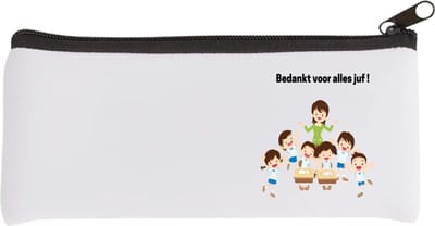 Akyol - bedankt voor alles juf! Etui - Juf - leraressen - verjaardag - cadeautje voor juf - juf artikelen - kado - geschenk - gift - verjaardagscadeau - juffendag - 20 bij 9 cm