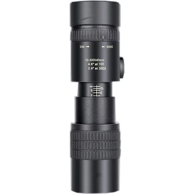 10-300x40 Zoom Telescoop HD 4K Draagbaar Sterk Lange Afstand Professionele Monoculair met BAK4 Prisma's Ideaal voor Jagen Kamperen