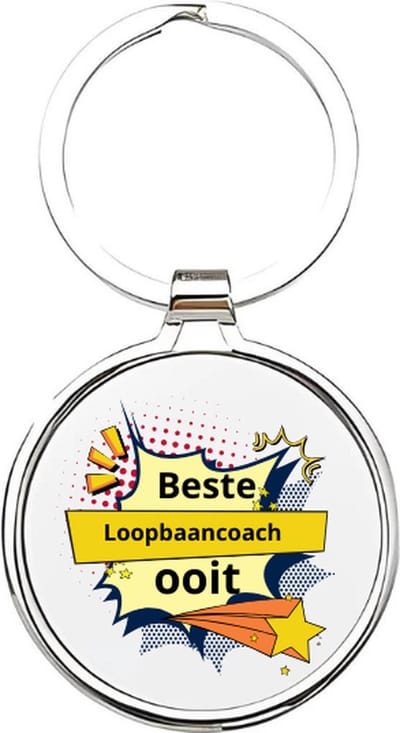 Akyol - de beste loopbaan coach ooit Sleutelhanger - Coach - de beste loopbaan coach - loopbaan coach - beste werkcoach ever sleutelhanger - trainer - coach - leuke kado voor iemand die coach is - psycholoog - coach van je kinderen - 4 x 7,5 CM