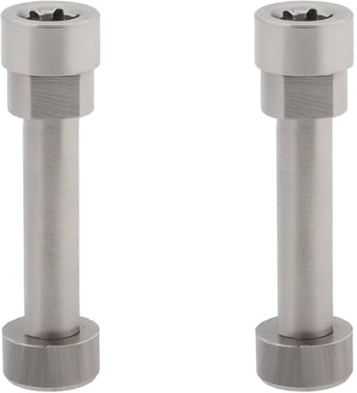 Dailygoods- Scharnier Reparatie Onderdelen - Metalen Scharnierboor - 2 x Schroef - Roestvrij Staal - 15,5 mm Lang - Compatibel met B-ose QC35 - Hoofdtelefoononderdelen