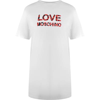 Love Moschino Bubble Logo Wit T-shirt