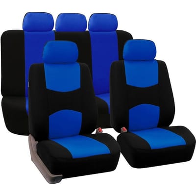 Universele autostoelbekledingsstof, anti-stof, slijtvast, wasbaar, anti-vervagend stoelbekledingsdoek blue