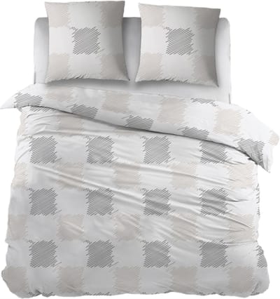 Snoozing Oranges Dekbedovertrek - Extra breed - 260x200/220 cm - Taupe