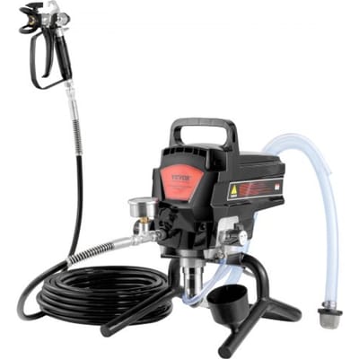 VEVOR Draagbaar Airless Verfspuit, 950 W, 3000 psi, Hoog Rendement Elektrisch Spuitapparaat, Verfspuiten Spuitverfmachine Hogedruk Airless Verfspuitsysteem met 15 m Slanglengte