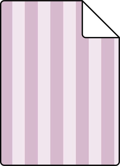 Proefstaal ESTAhome behang strepen paars - 26.5 x 21 cm - 130954-S