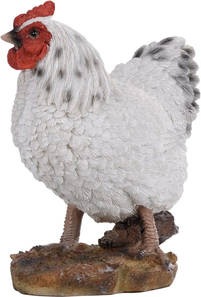 Staande kippen - Lichtbruin / geel - Huis en tuindecoratie - Buiten - Vogelcadeaushop
