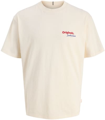 JACK&JONES - JORRIVIERA BACK SCRIPT TEE CREW NECK - Heren - T-shirts