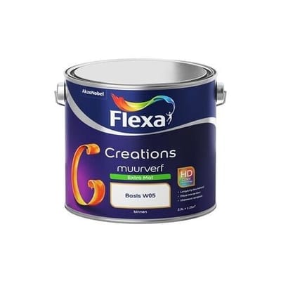 Flexa - Creations Muurverf Extra Mat - Lichtgrijs - Mengverf - 2.5 L