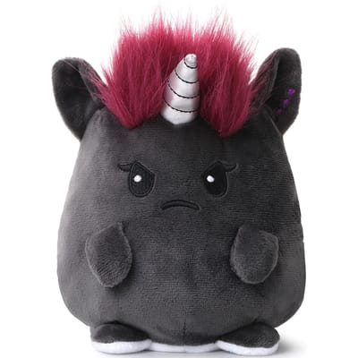 Corimori - Fun Pluchen figuur - Ruby Einhorn und Mia Einhorn (Wendeplüsch) - voor Geen - grijs-wit
