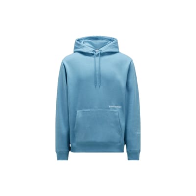 Moncler X Frgmt Samenwerkingsserie Zomer 2023 Letterborduurwerk Achterkant Berglandschap Patroon Gedrukte Fleece Hoodie Uniseks hoodies I209U8G00007M2372710 M gray