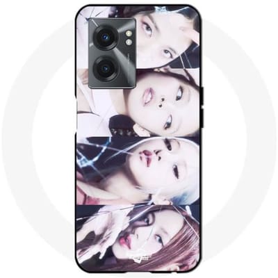 Realme V23 hoesje zwartroze groep lisa jennie jisoo rosé