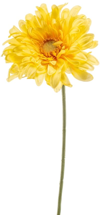 Emerald - Kunstbloem Gerbera 80cm geel - Kunstplant voor binnen