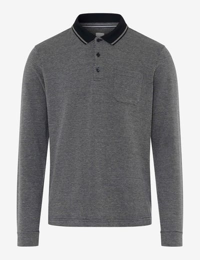 Brax Heren Poloshirt  Style PHARELL navy, donkerblauw, maat M